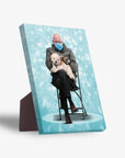 'Bernard and Pet' Personalized Standing Canvas