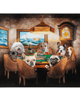 'The Poker Players' Personalized 7 Pet Blanket