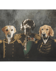 'The Brigade' Personalized 3 Pet Blanket