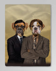 'The Woofice' Personalized 2 Pet Blankets