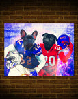 'Buffalo Doggos' Personalized 2 Pet Poster