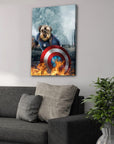 'Captain Doggmerica' Personalized Pet Canvas