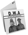 'D.W.A (Doggos with Attitude)' Personalized 2 Pet Playing Cards