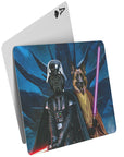'Darth Woofer & Jedi-Doggo' Personalized 2 Pet Playing Cards