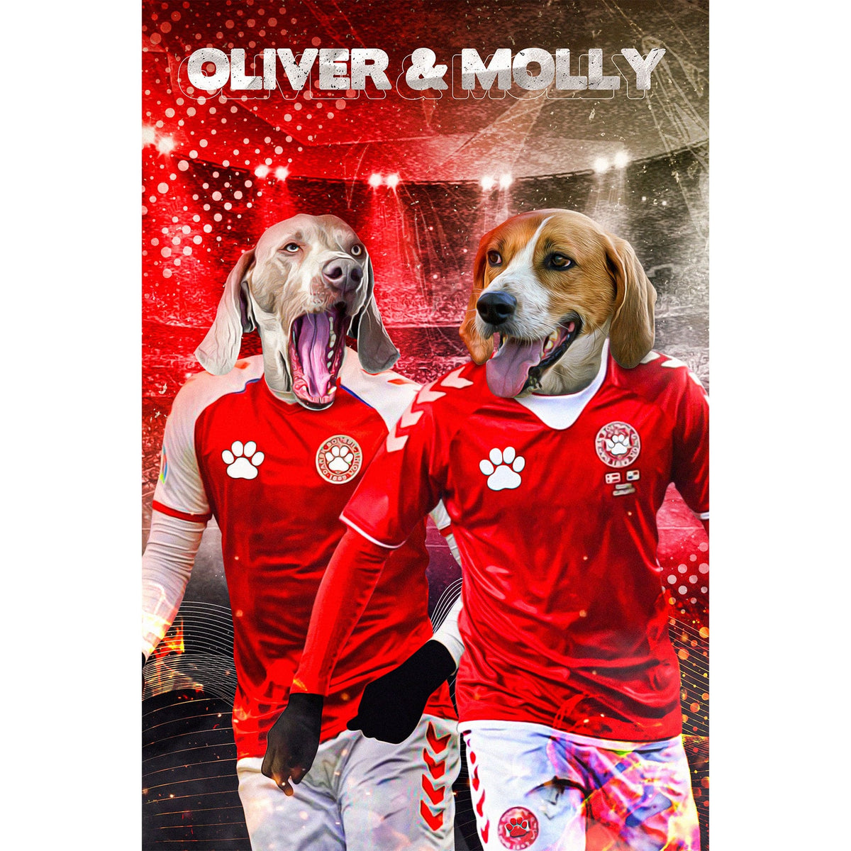 'Denmark Doggos' 2 Pet Digital Portrait doggovinci