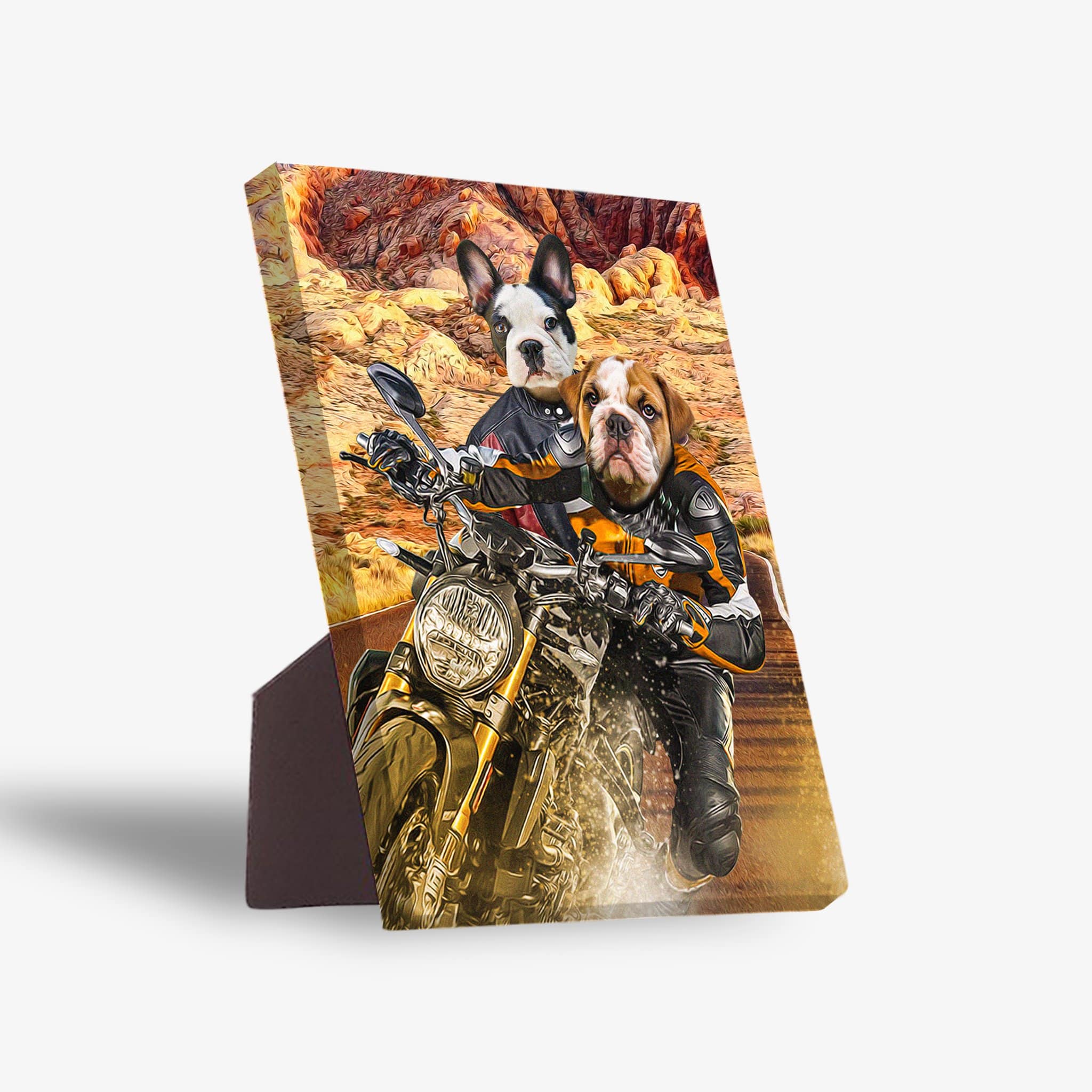 Dogati Riders Personalized 2 outlet Pet Canvas