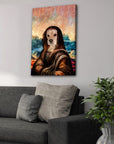'Dogga Lisa' Personalized Pet Canvas