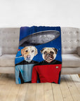 'Doggo-Trek' Personalized 2 Pet Blanket