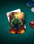 'Doggo Hulk' Personalized Pet Playing Cards