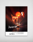 Personalized "Dogpocalypse Now" poster featuring two pets, a French Bulldog and a Basset Hound, with a red sun.