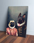 'Duke and Archduchess' Personalized 2 Pet Canvas