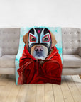 'El Luchador' Personalized Pet Blanket
