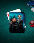 'Game of Bones' Personalized 2 Pet Playing Cards