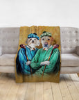 'The Golfers' Personalized 2 Pet Blanket
