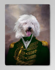 'The Green Admiral' Personalized Pet Blanket