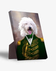 'The Green Admiral' Personalized Pet Standing Canvas