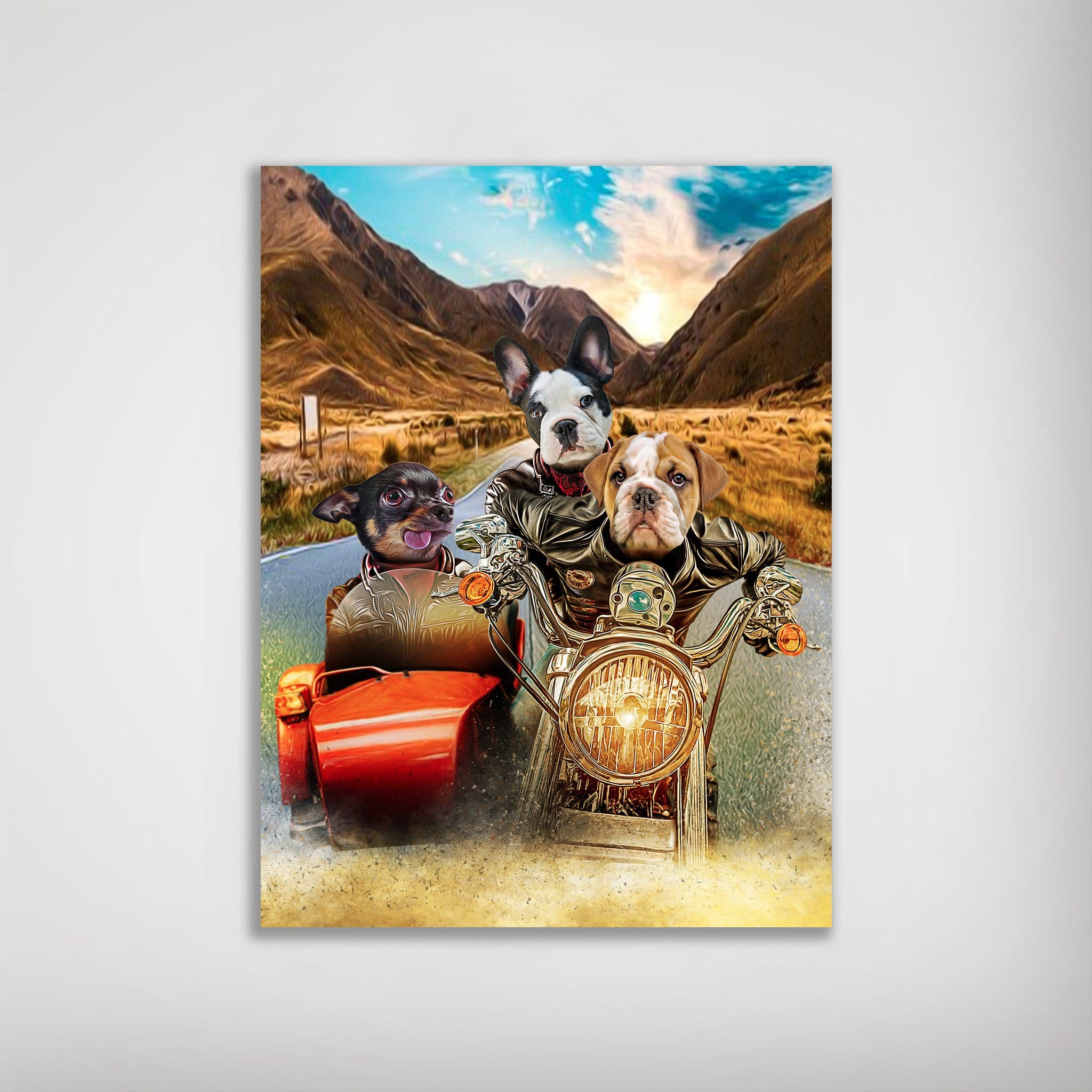 &#39;Harley Wooferson&#39; Personalized 3 Pet Poster