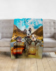 'Harley Wooferson' Personalized 3 Pet Blanket