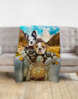 'Harley Wooferson' Personalized 2 Pet Blanket