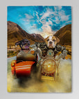 'Harley Wooferson' Personalized 2 Pet Blanket