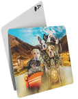 'Harley Wooferson' Personalized 5 Pet Playing Cards