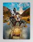 'Harley Wooferson' Personalized 2 Pet Blanket