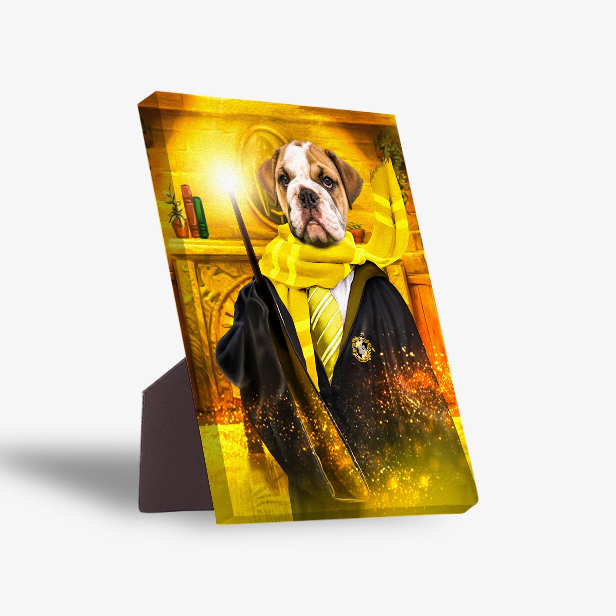 &#39;Harry Dogger (Wooflepuff)&#39; Personalized Pet Standing Canvas