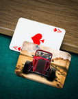 'The Hot Rod' Personalized 4 Pet Playing Cards