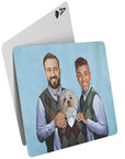 'Step Doggo/Humans (2 Male)' Personalized 3 Pet Playing Cards