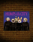'Humps in the City' Personalized 4 Pet Poster