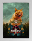 'Jurassic Meow' Personalized Pet Blanket