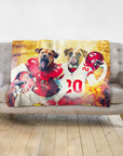 'Kansas City Doggos' Personalized 2 Pet Blanket