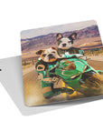 'Kawadawgi Riders' Personalized 2 Pet Playing Cards