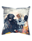 'Las Vegas Doggos' Personalized 2 Pet Throw Pillow
