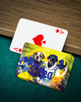 'Los Angeles Doggos' Personalized 2 Pet Playing Cards