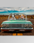 'The Lowrider' Personalized 2 Pet Blanket