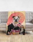 'Memoirs of Doggeisha' Personalized Pet Blanket