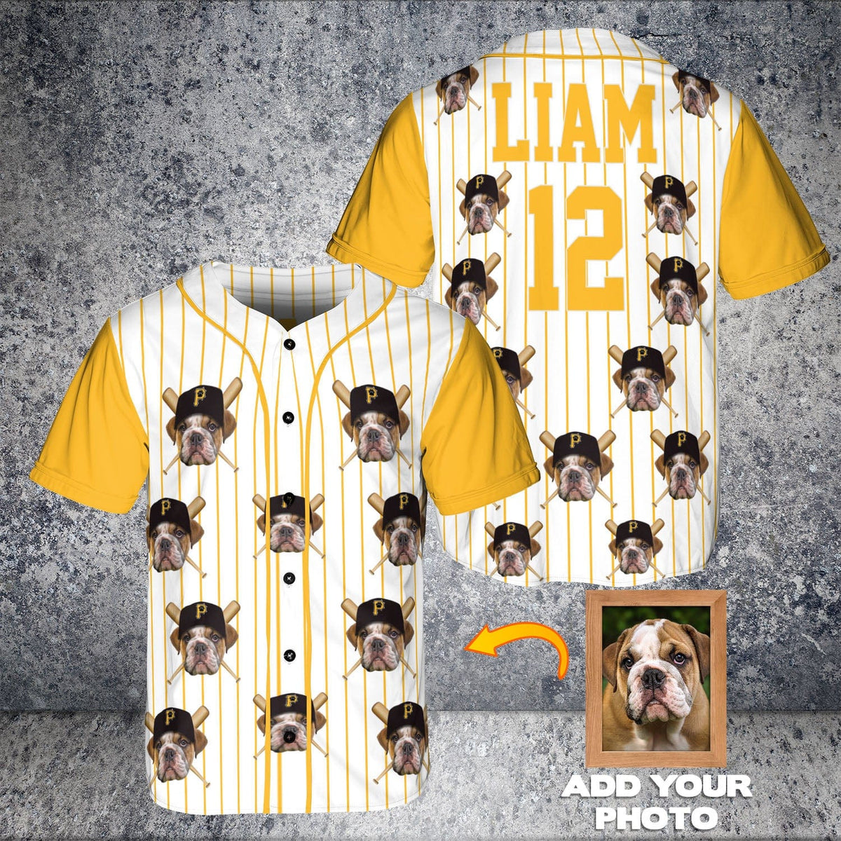 Pittsburgh Pawrates Custom Baseball Jersey, XXXXL (4XL) / 1