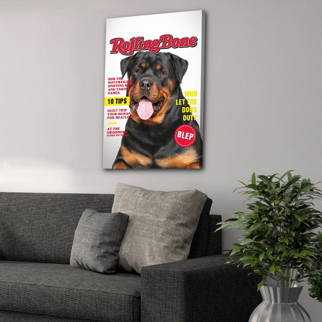 Football Doggo Diamond Art Canvas Completed 