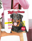 'Rolling Bone' Personalized Tote Bag