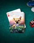 'Majestic Mountain Valley' Personalized Pet Playing Cards