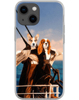 'Titanic Doggos' Personalized 2 Pet Phone Case