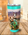'Kawadawgi Riders' Personalized 2 Pet Tumbler