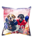 'New York Doggos' Personalized 2 Pet Throw Pillow
