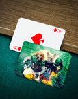 'New York Jet-Doggos' Personalized 2 Pet Playing Cards
