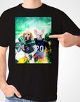 'New York Jet-Doggos' Personalized 2 Pet T-Shirt