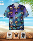 Custom Hawaiian Shirt (Northern Lights: 1-7 Pets)