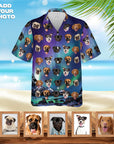 Custom Hawaiian Shirt (Northern Lights: 1-7 Pets)