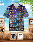 Custom Hawaiian Shirt (Northern Lights: 1-7 Pets)