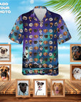 Custom Hawaiian Shirt (Northern Lights: 1-7 Pets)